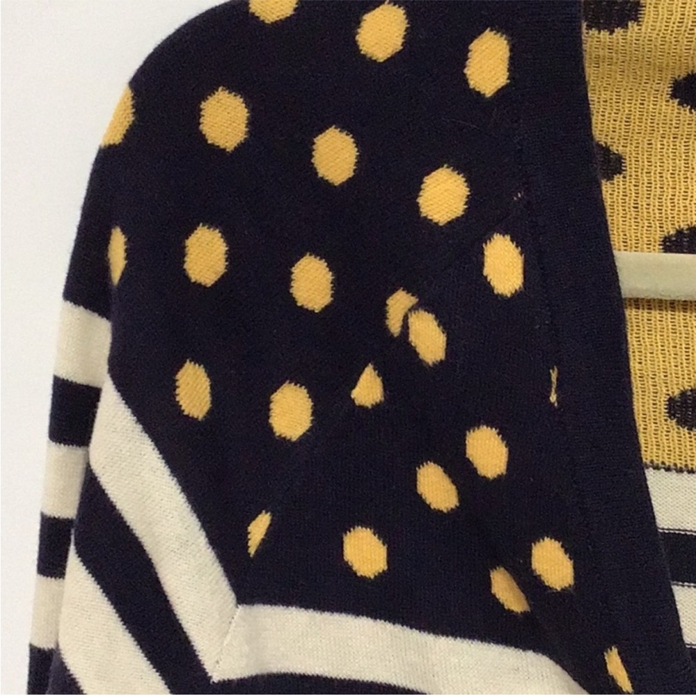 Pink Rose Black and Yellow Striped Cardigan - Picture 2 of 7